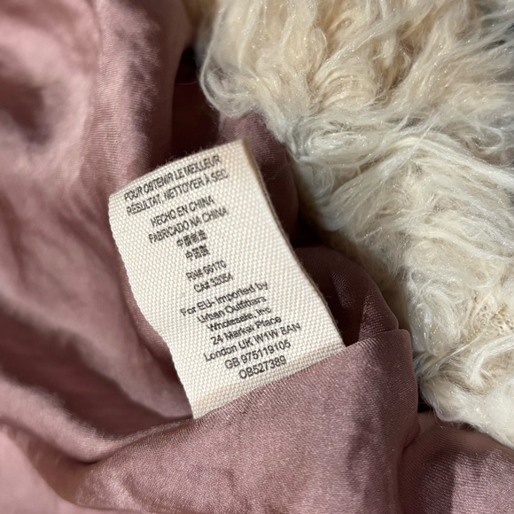 FREE PEOPLE high low SWING jacket FAUX FUR coat FUZZY boho SIZE SMALL - Picture 8 of 8